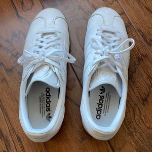 White Adidas Gazelle sneakers